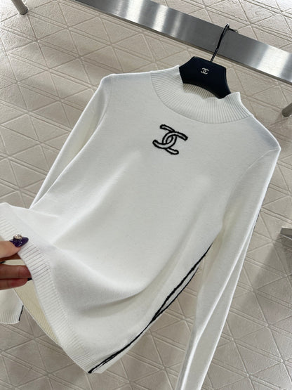 Stand up collar knitted base