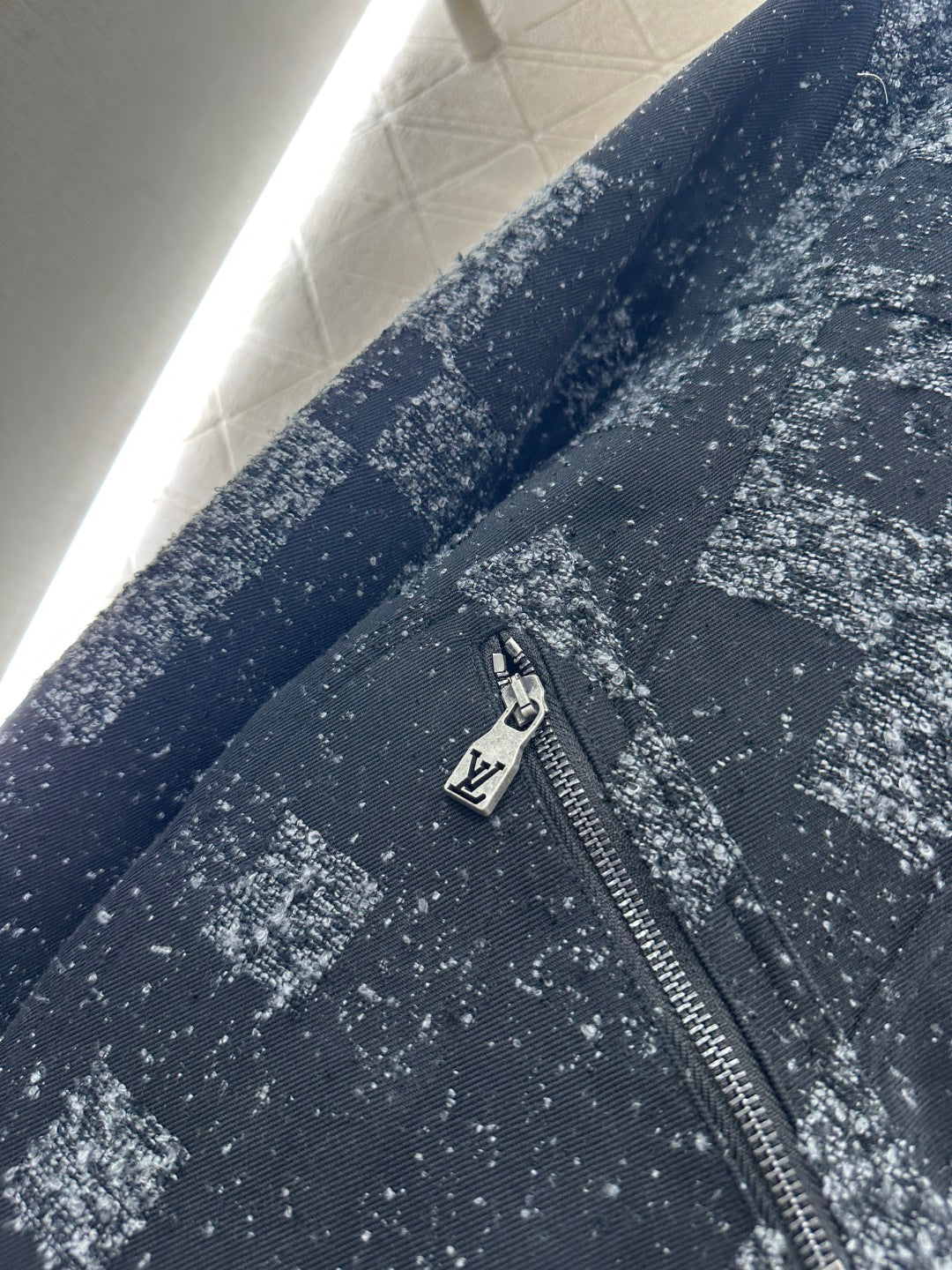 Plaid jacquard jacket