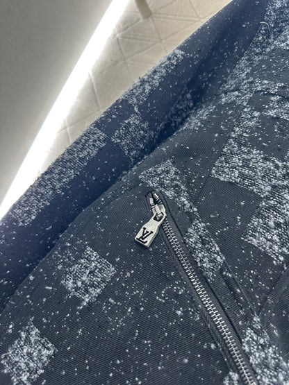 Plaid jacquard jacket