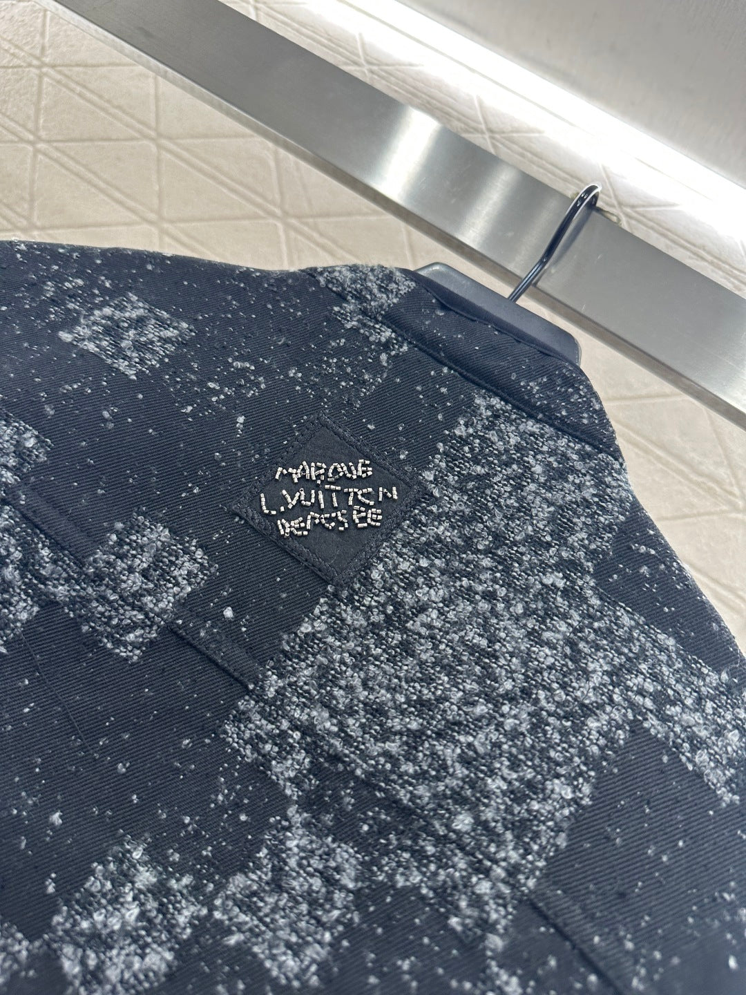 Plaid jacquard jacket