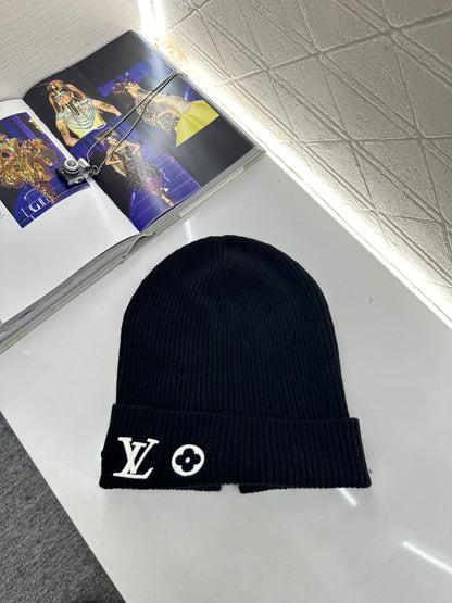 Logo cashmere knitted hat