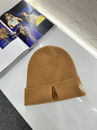 Logo cashmere knitted hat