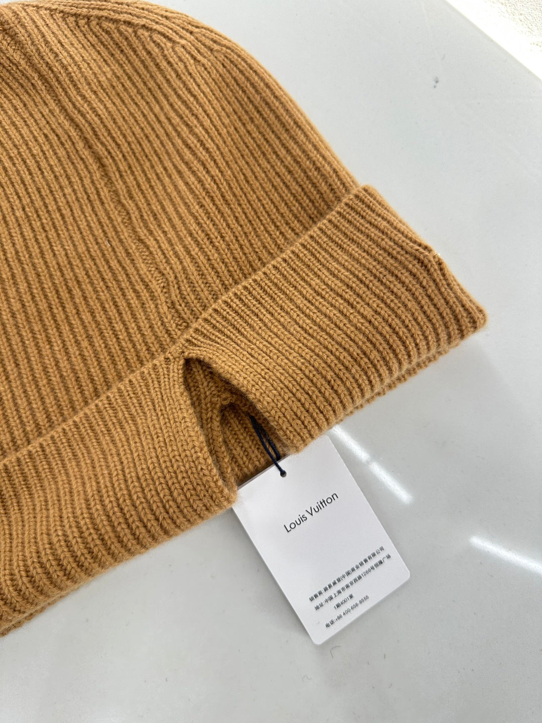 Logo cashmere knitted hat