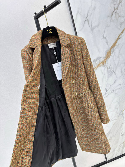 Vintage woven lapel dress