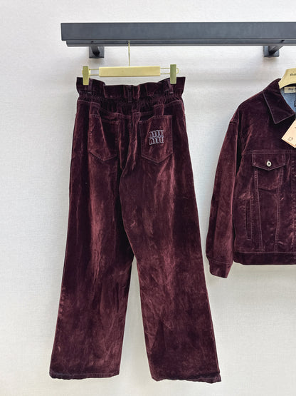 Velvet pants