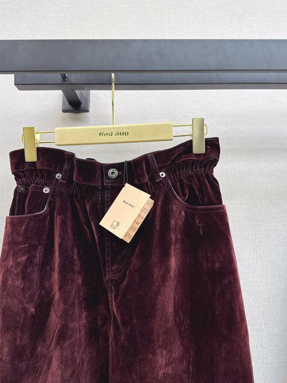 Velvet pants