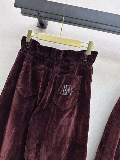 Velvet pants