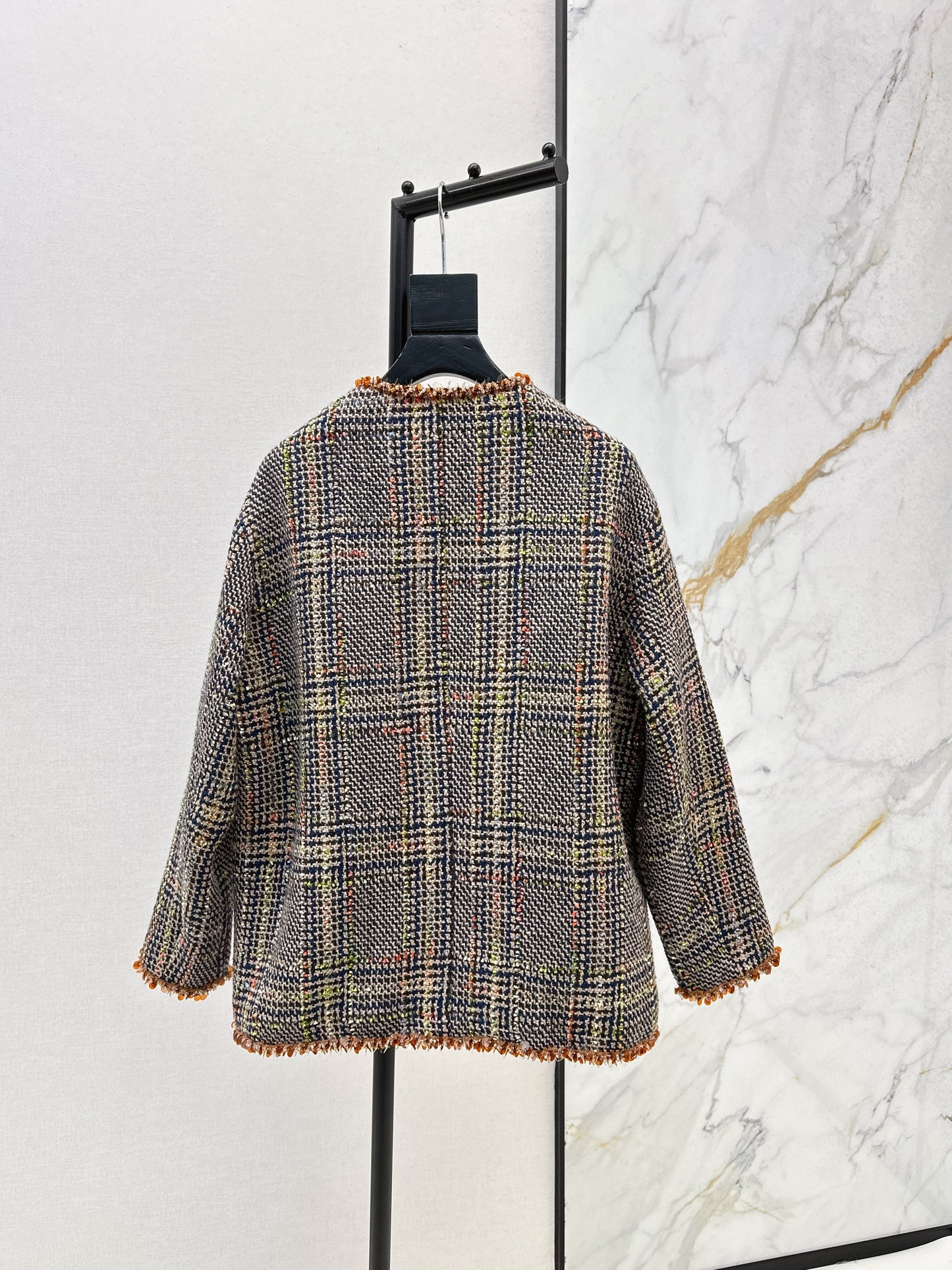 Woolen woolen white goose down jacket