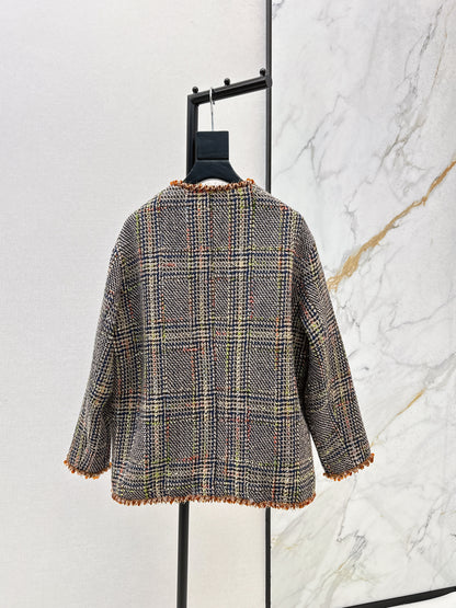 Woolen woolen white goose down jacket