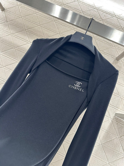 Slim fit rhinestone top