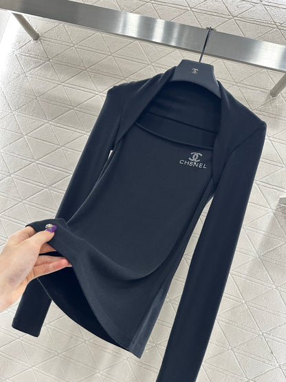 Slim fit rhinestone top