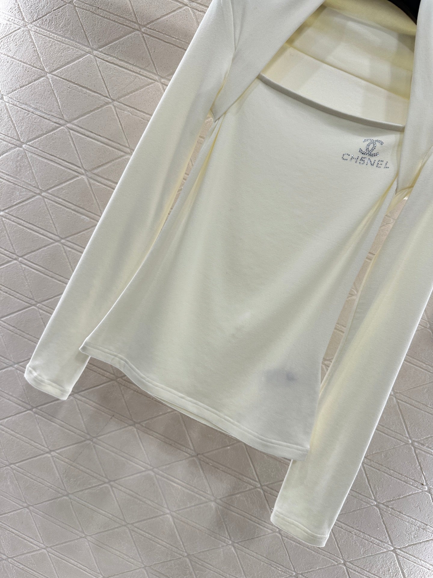 Slim fit rhinestone top