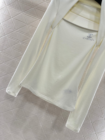 Slim fit rhinestone top