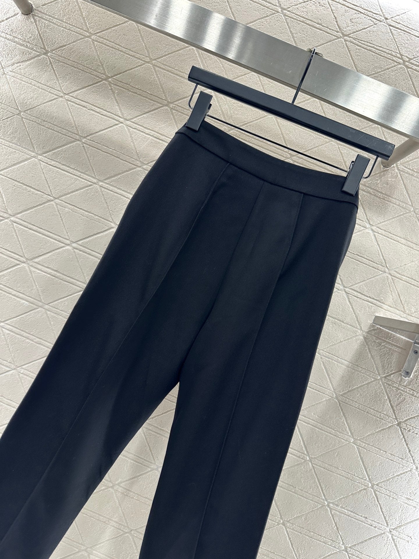 Side waist zipper high elasticity pants