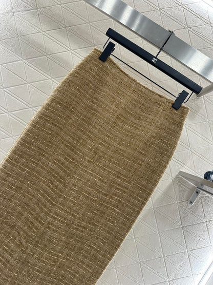 Round neck woven dress set