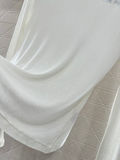 Slim fit letter high neck base shirt