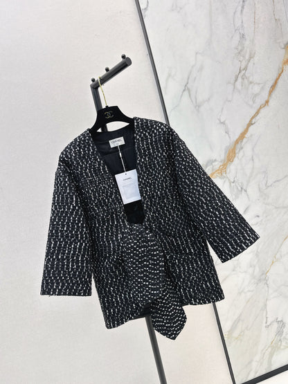 Wind glitter woven strap decorative jacket