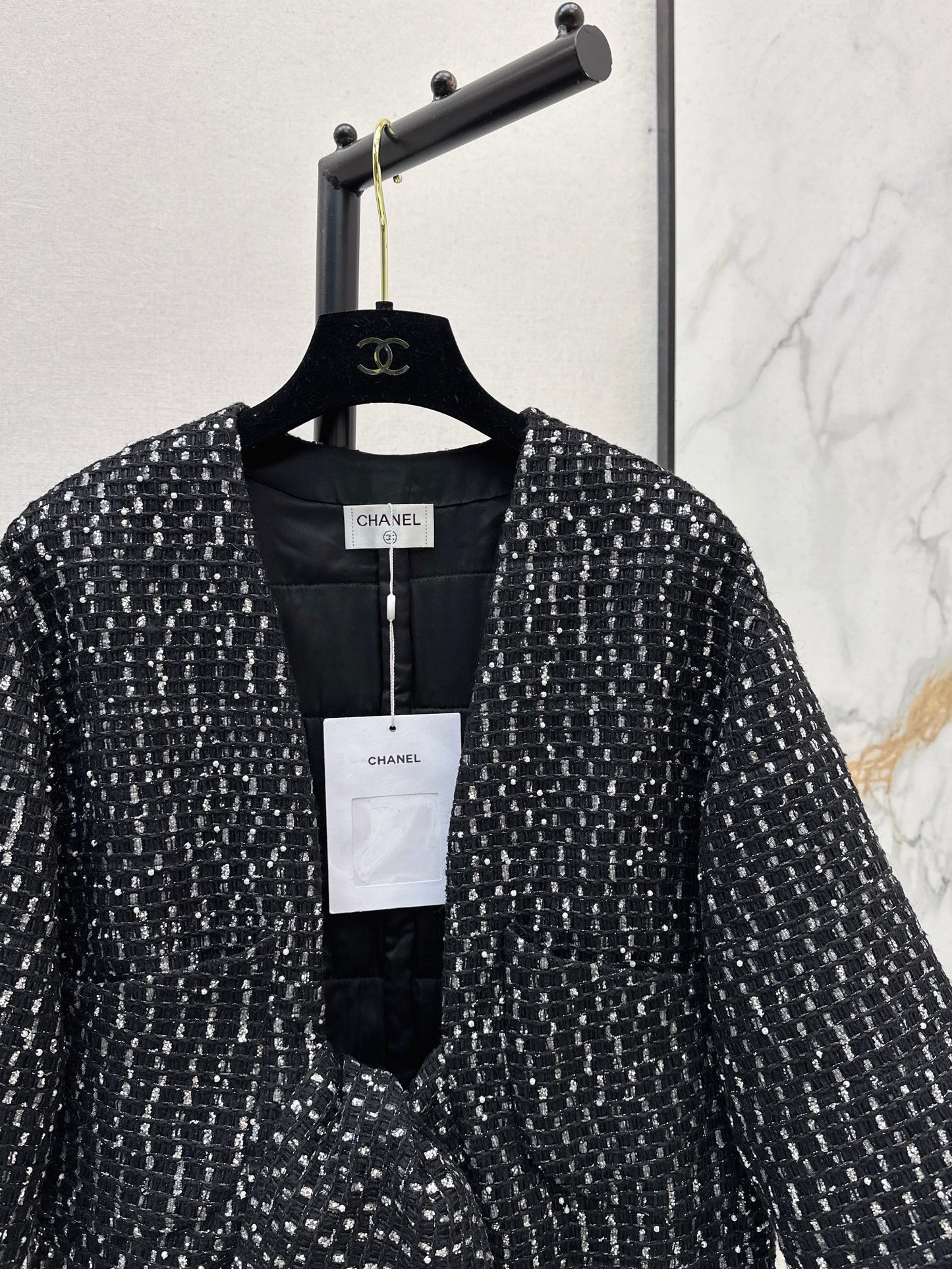 Wind glitter woven strap decorative jacket