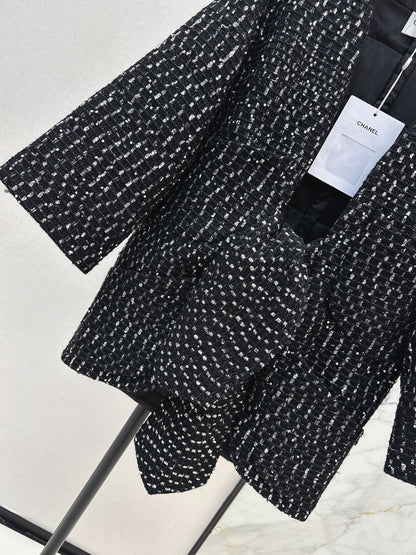 Wind glitter woven strap decorative jacket