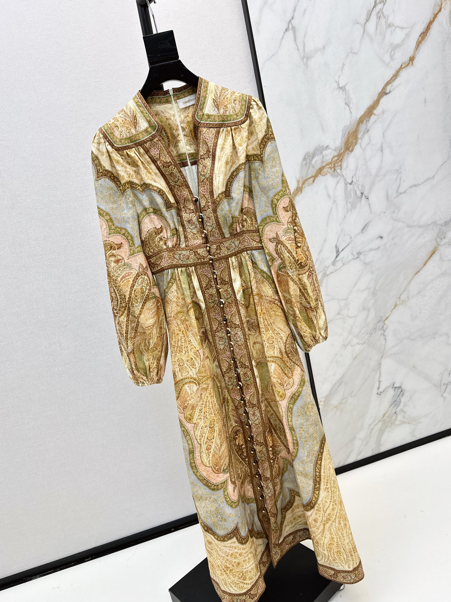 Holiday style printed dress