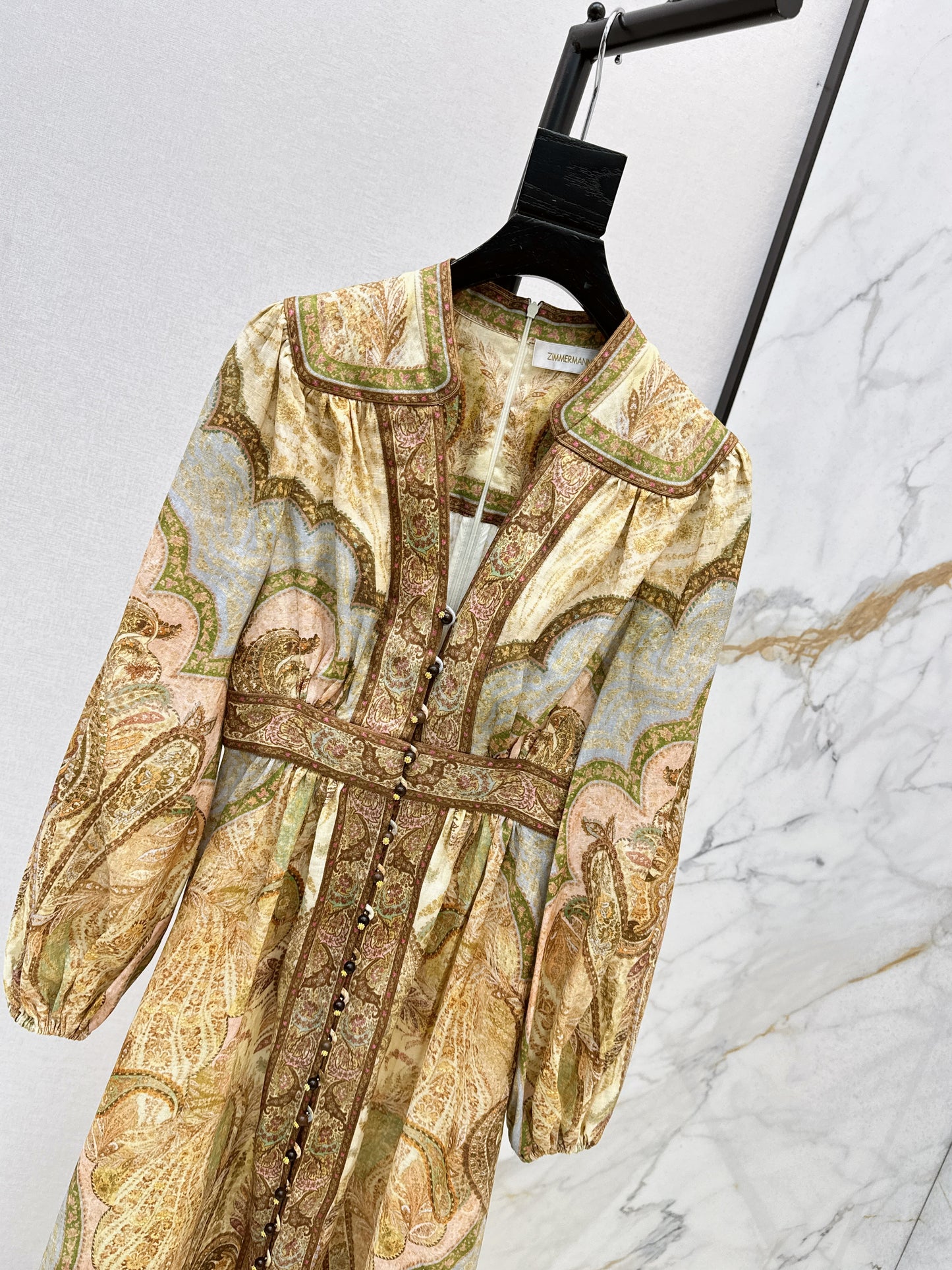 Holiday style printed dress