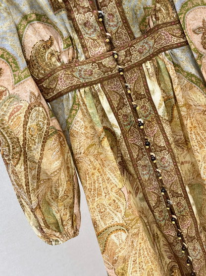 Holiday style printed dress