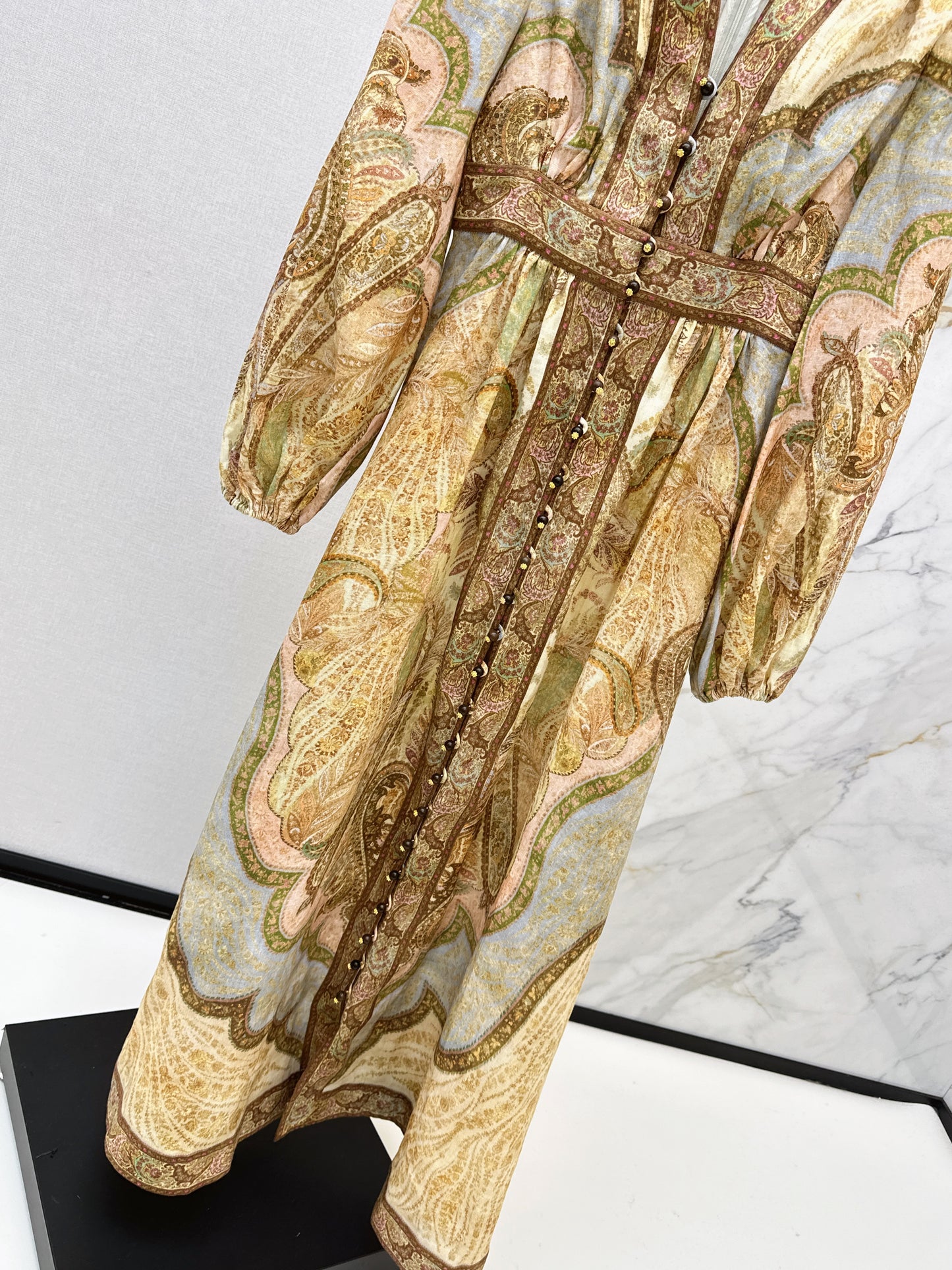 Holiday style printed dress