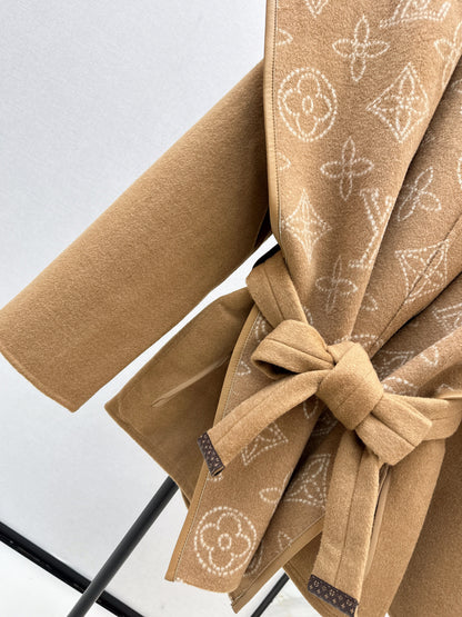 Double sided wrap around coat