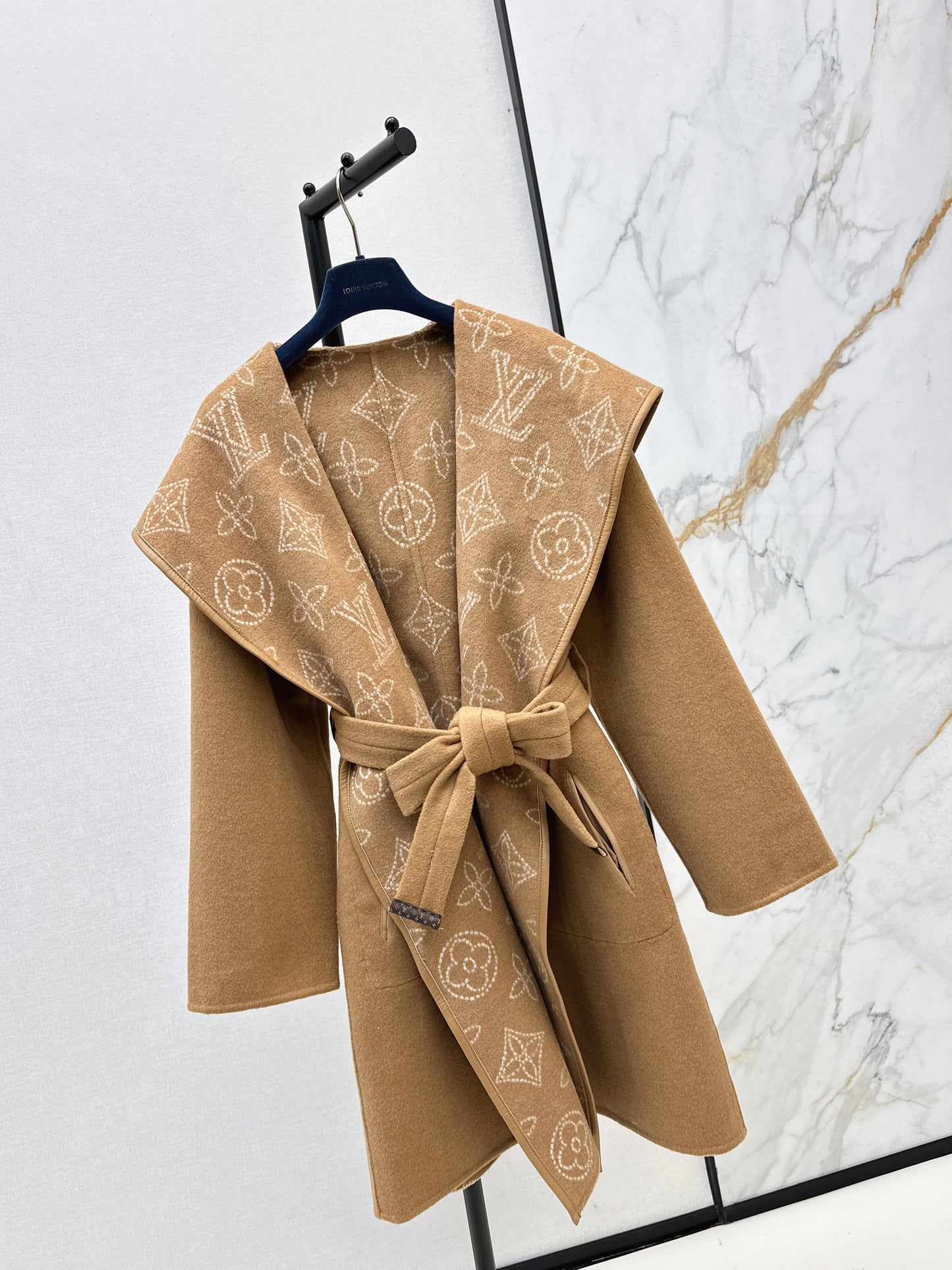 Double sided wrap around coat