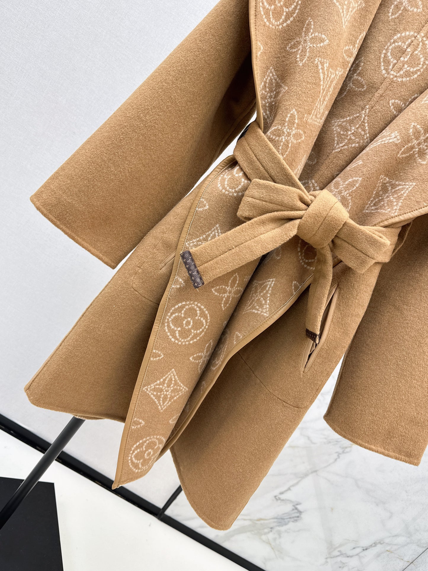 Double sided wrap around coat