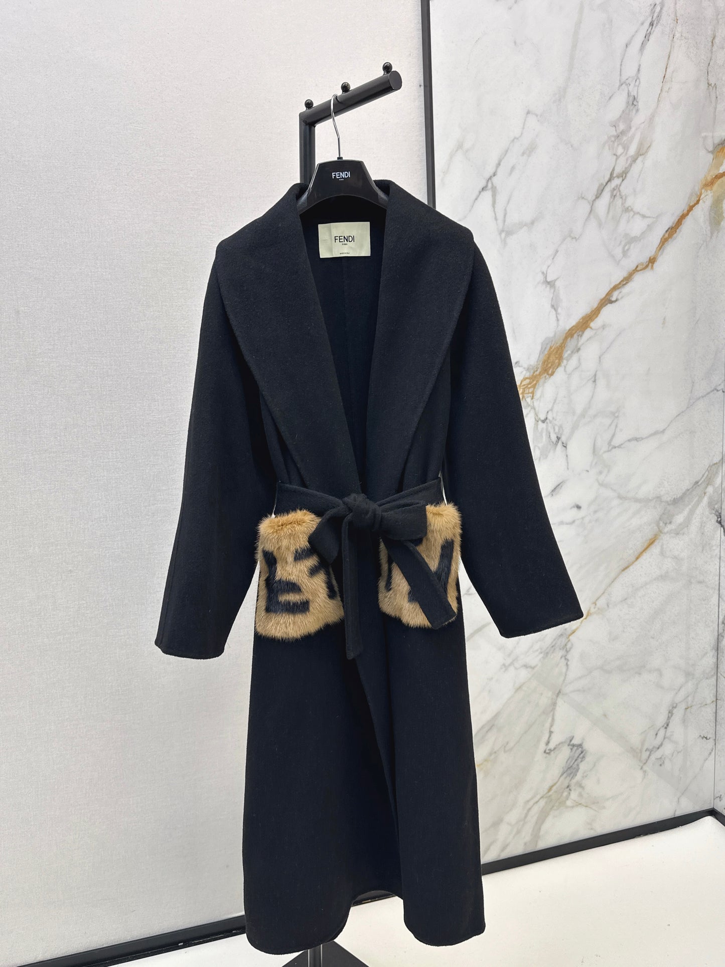 Double sided wool coat