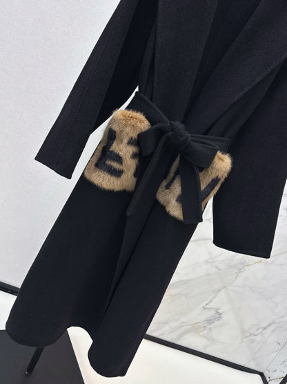 Double sided wool coat