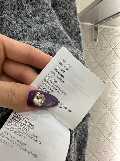 Logo beaded pullover sweater