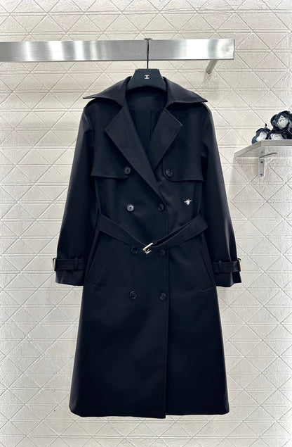 Belt long windbreaker jacket