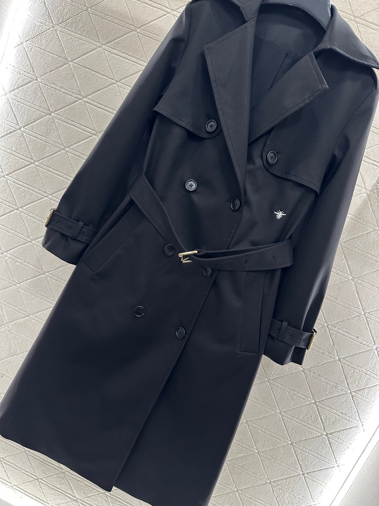 Belt long windbreaker jacket