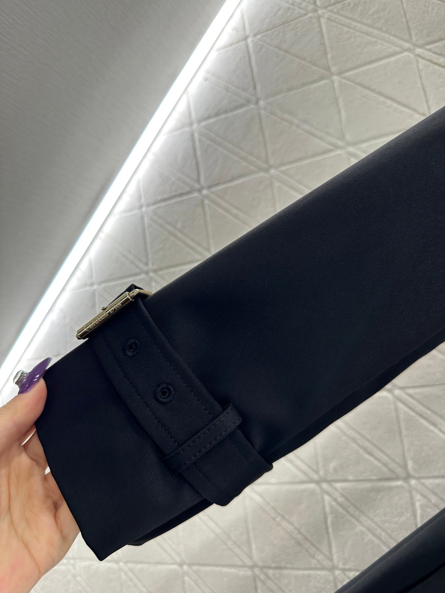 Belt long windbreaker jacket