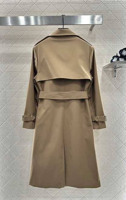 Belt long windbreaker jacket