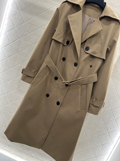 Belt long windbreaker jacket