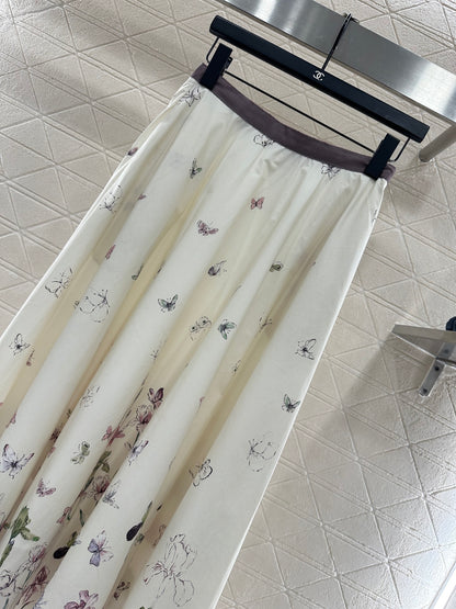 Direct spray floral umbrella shaped skirt