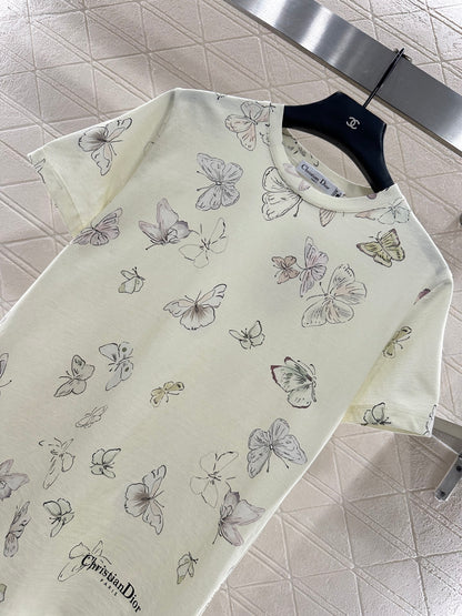 Round neck print 𝑇𝑒𝑒