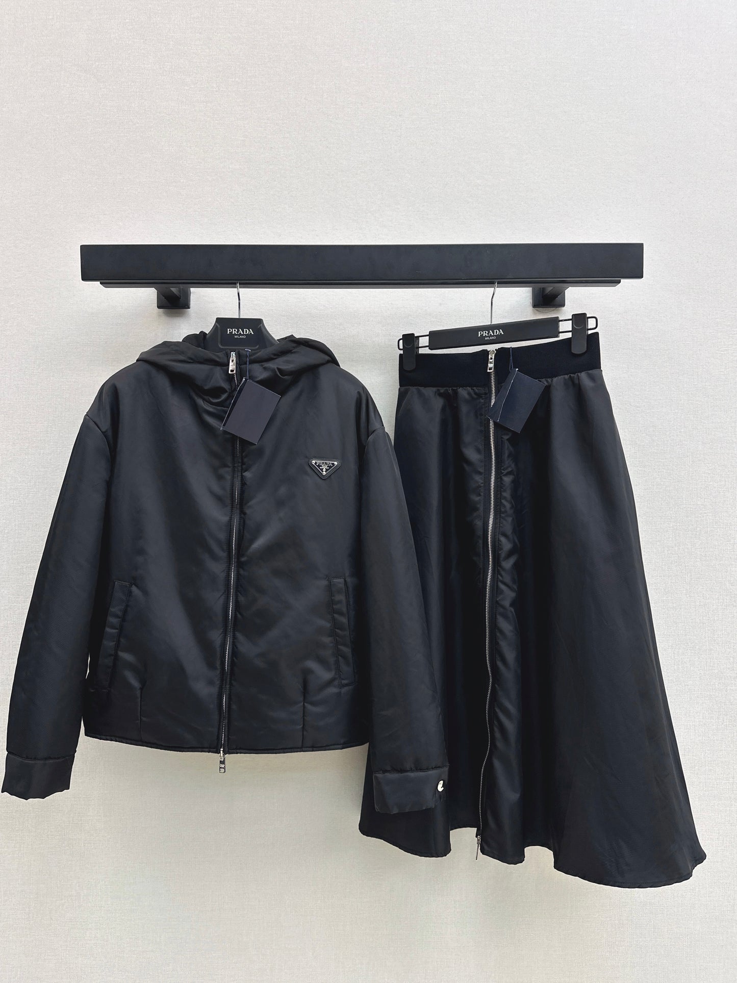 Hooded cotton jacket