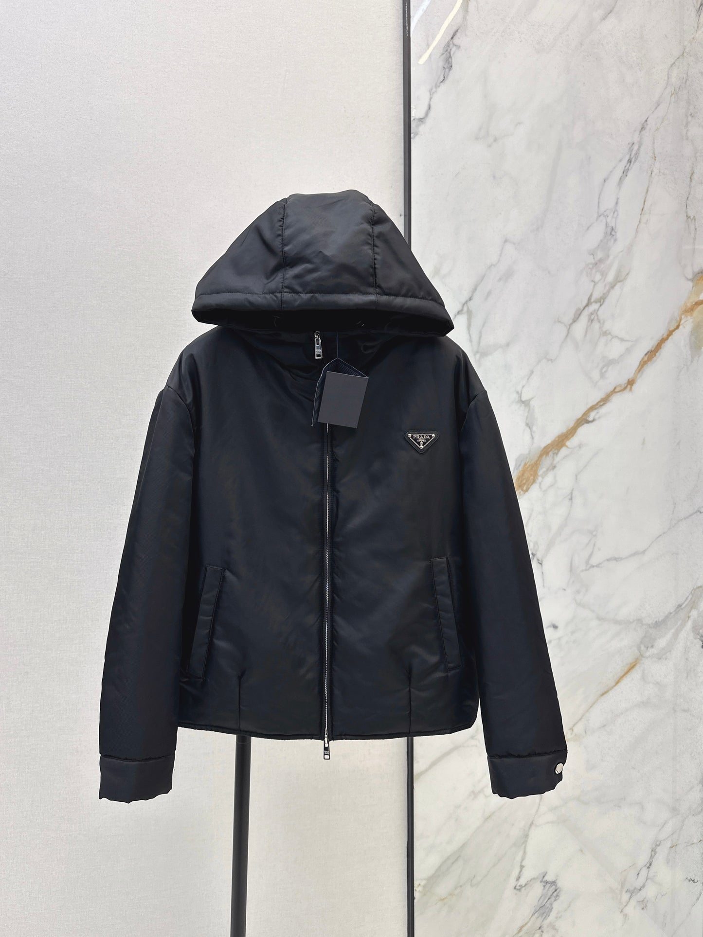 Hooded cotton jacket