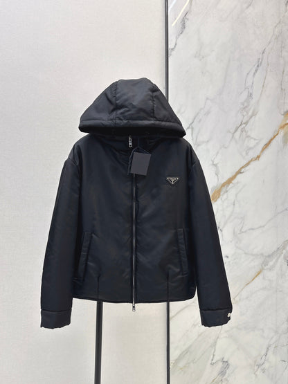 Hooded cotton jacket