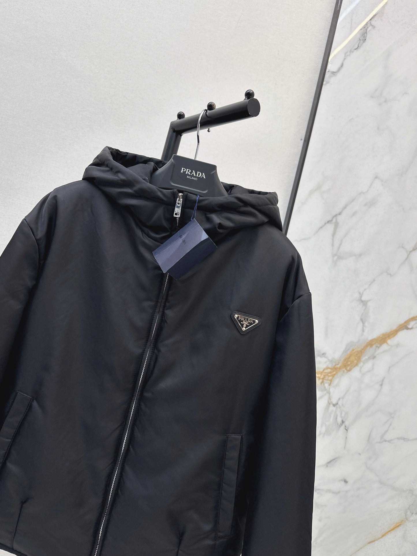 Hooded cotton jacket