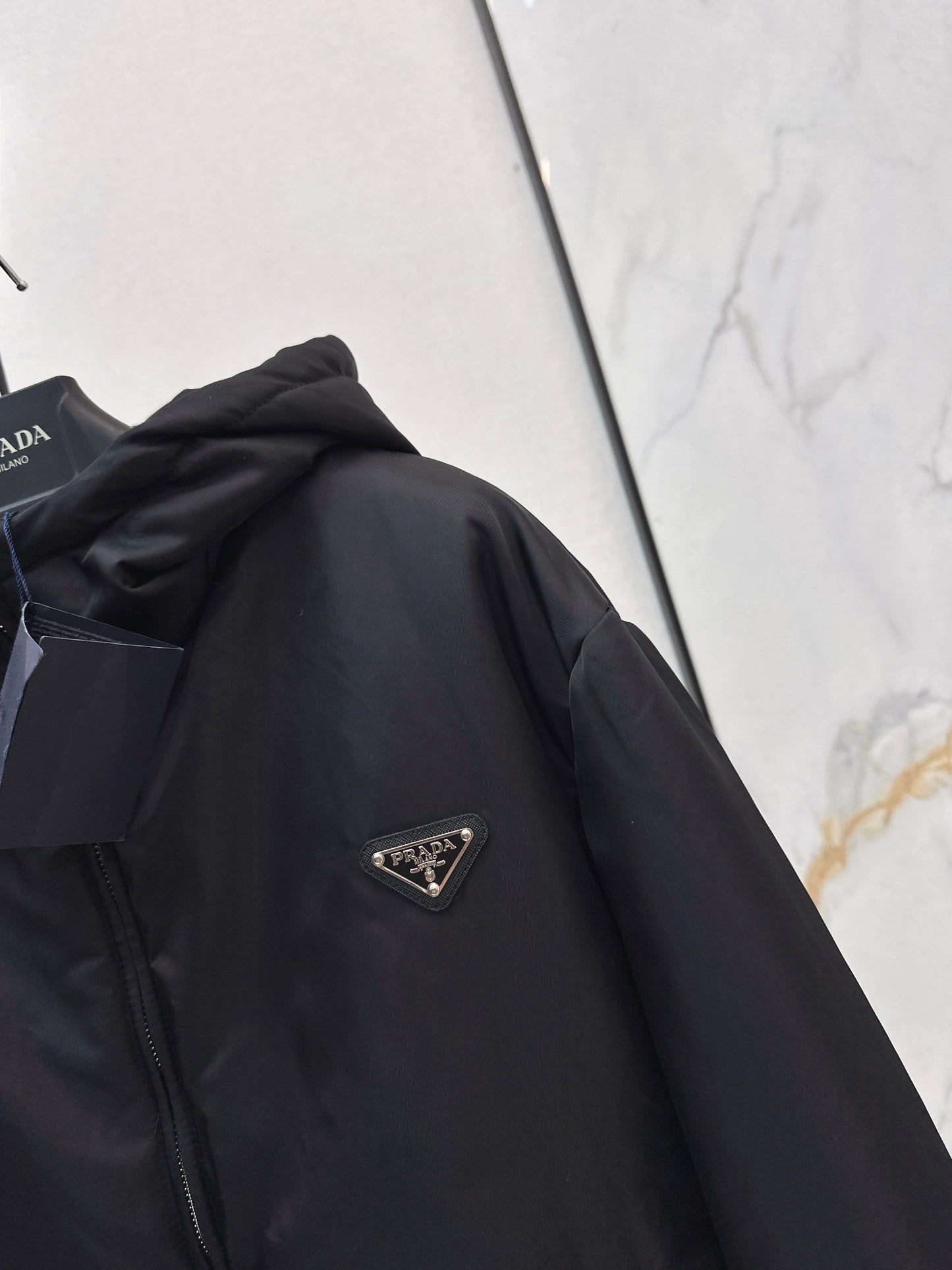 Hooded cotton jacket