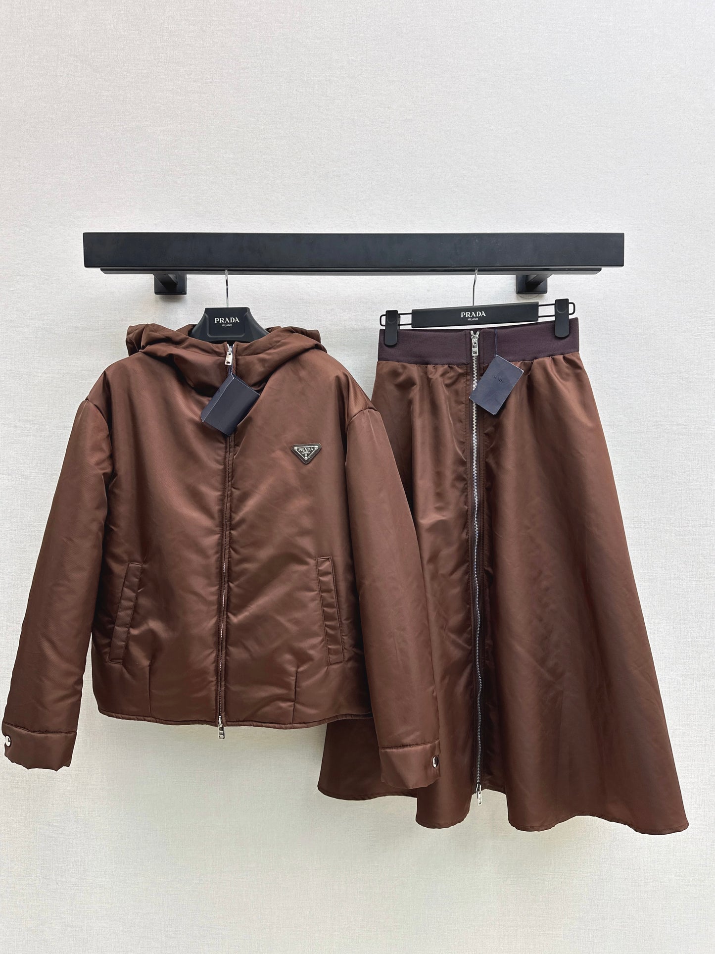 Hooded cotton jacket