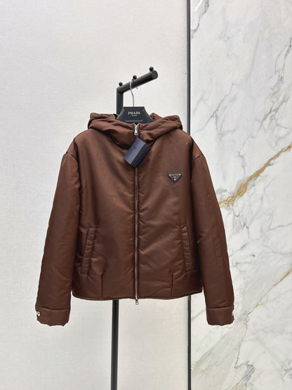 Hooded cotton jacket