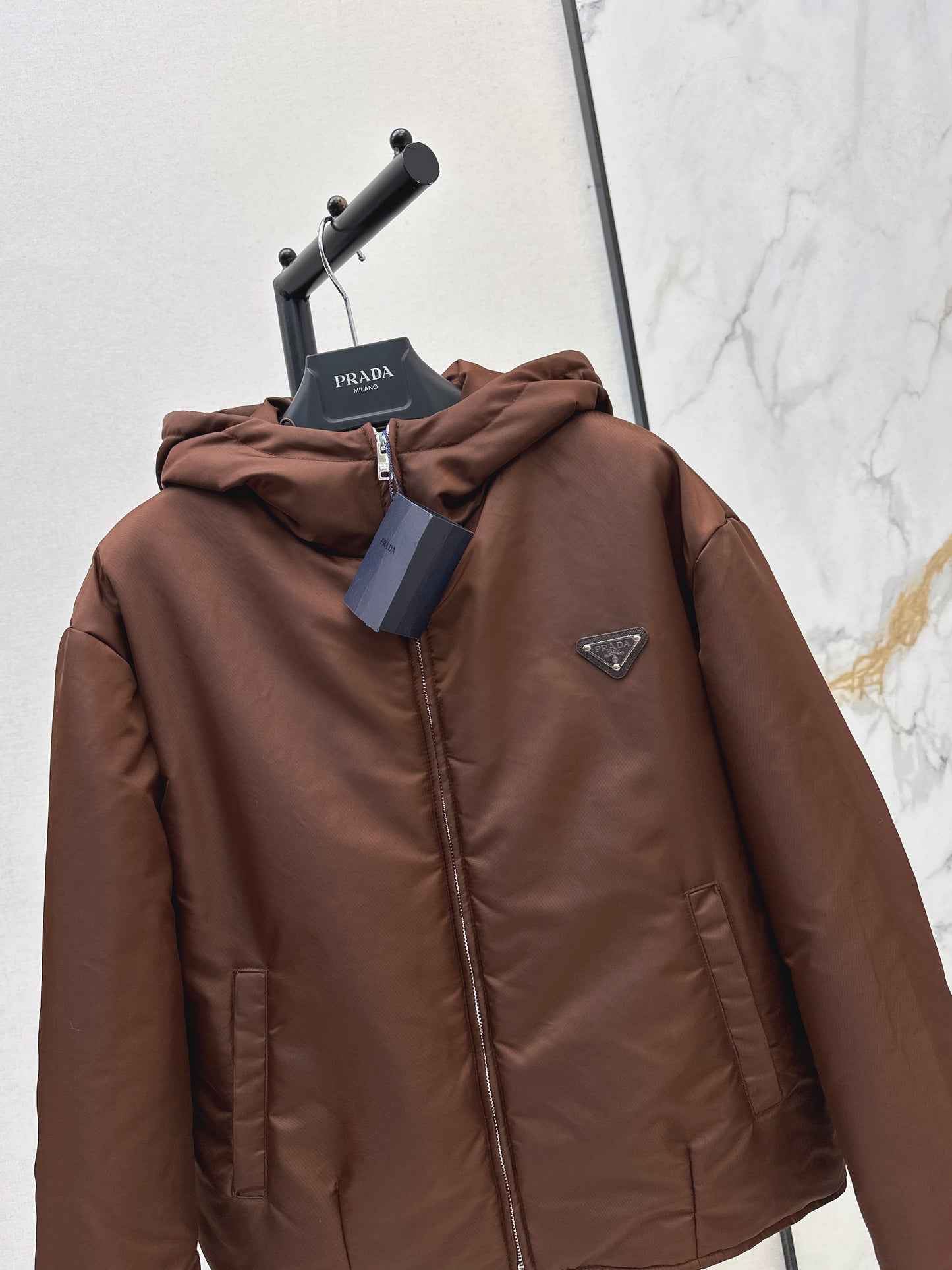 Hooded cotton jacket