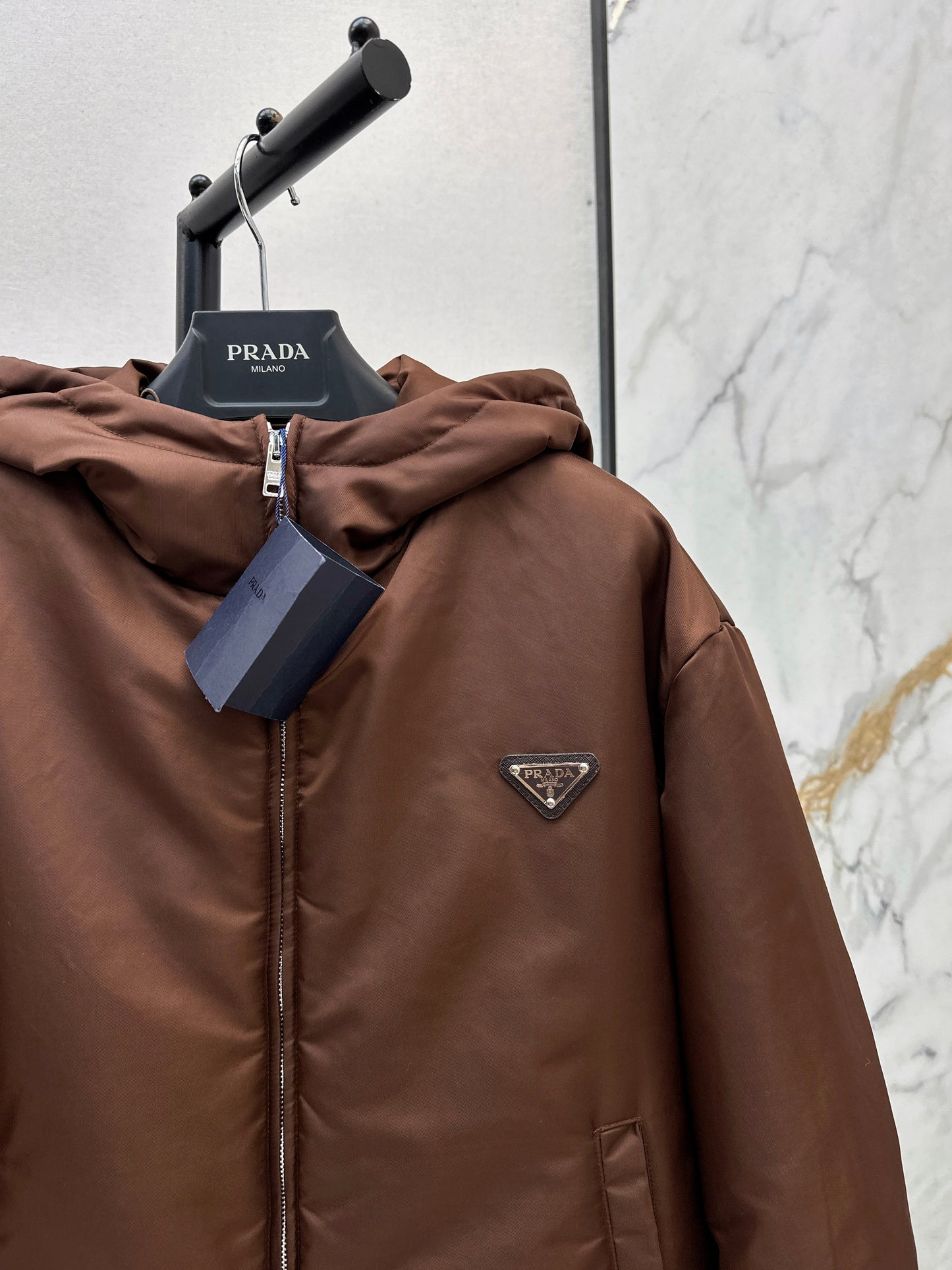 Hooded cotton jacket