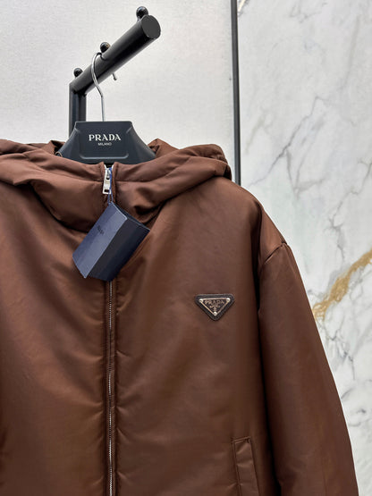 Hooded cotton jacket